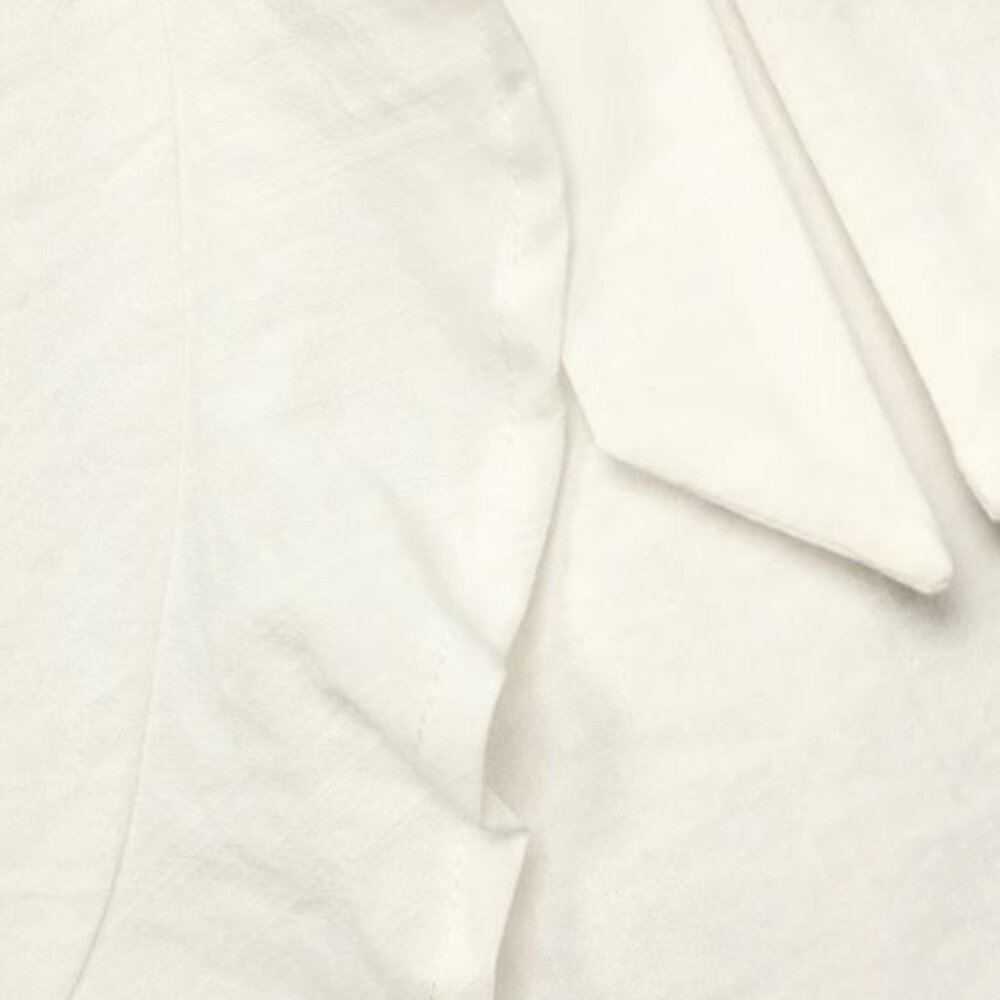 NWT Lulus White Ruffled Faux-Wrap Mini Dress - Picture 3 of 4